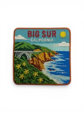 Big Sur California Patch Iron On Sew On 3" Embroidered Pacific Coast Highway